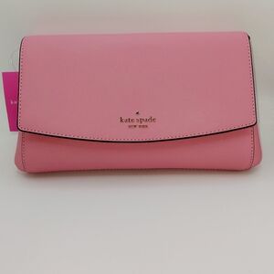 NWT Kate Spade Laurel Way Greer Crossbody Saffiano Leather Pink # WRU6687
